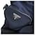 Bolso con logo triangular Prada RE-NYLON Abrigo con capucha de piel Azul Azul marino - vista 6