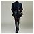 Peacoat Saint Laurent Azul Marino Lana Herringbone - vista 5