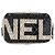 Camera Clutch de Câmera com Logo Chanel em Lona Impressa Preto - vista 3