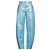 Ganni Jeans Stary Azul Metálico Algodón Plata Azul claro