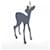 Hermes Hermès BAMBI Bag Charm Blue  - view 3