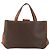 Céline Borsa a mano in tela Macadam CELINE in pelle PVC marrone e oro Auth 160884 D'oro - vista 13