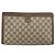 GUCCI GG Supreme Web Sherry Line Clutch Bag PVC Beige 89 01 033 Auth 148586 - vista 3