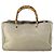 Borsa a mano in pelle Gucci Bamboo 2 in 1 Beige Oro 323660 Auth ka1163 D'oro - vista 3