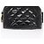 CHANEL Gürteltasche Matelassé Lackleder Schwarz Gold CC Auth 158866SAV - Ansicht 9