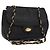 BALLY Borsa a Spalla con Catena Pelle Nera Oro Auth 160803 Nero D'oro