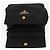 PRADA Borsa a mano in nylon nero dorato Auth 158131 D'oro - vista 10