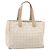 CHANEL Nuova Borsa Tote da Viaggio Nylon Beige Oro CC Auth 158686 D'oro