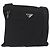 Borsa a Spalla PRADA Nylon Nero Argento Autentica am9977