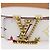LOUIS VUITTON Multicolor Ceinture LV Printed Initials Studs M6909 Auth 159470V White - view 6