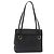Borsa Tote Gancini in pelle nera e oro Salvatore Ferragamo Auth 158712 Nero D'oro