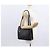 Borsa Tote Gancini in pelle nera e oro Salvatore Ferragamo Auth 158712 Nero D'oro - vista 22