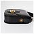 Borsa a spalla CÉLINE Carrozza in pelle nera e oro Auth gh1357 Nero D'oro - vista 3