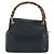 GUCCI Bamboo Hand Bag Leather Navy gold 000 3444 0575 Auth bs32136 Golden Navy blue - view 3