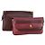 Cartier Borsa Clutch in Pelle 2 Pezzi Bordeaux Auth 156742 Bordò