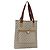 Borsa tote in PVC beige e oro della linea Sherry GG Plus Supreme di GUCCI Auth 158364 D'oro