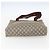 Borsa tote in PVC beige e oro della linea Sherry GG Plus Supreme di GUCCI Auth 158364 D'oro - vista 9