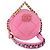 CHANEL Borsa a Spalla Matelassé in Tela Rosa Oro CC Auth bs32090 D'oro