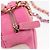 CHANEL Borsa a Spalla Matelassé in Tela Rosa Oro CC Auth bs32090 D'oro - vista 16
