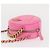 CHANEL Borsa a Spalla Matelassé in Tela Rosa Oro CC Auth bs32090 D'oro - vista 5