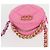 CHANEL Borsa a Spalla Matelassé in Tela Rosa Oro CC Auth bs32090 D'oro - vista 6
