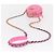 CHANEL Borsa a Spalla Matelassé in Tela Rosa Oro CC Auth bs32090 D'oro - vista 9