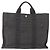 Hermès HERMES Handtasche Her LineMM aus Canvas Grau Silber Authentisch 157426 Braun - Ansicht 2