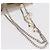 Borsa a Spalla con Catena CHANEL Nylon Bianco Argento CC Auth 159317SAM - vista 7