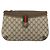 Borsa Gucci GG Supreme Web Sherry Line in PVC beige e oro 904 02 026 Auth ka1036 D'oro - vista 2