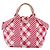 Borsa a mano in tela CHANEL Cruise Line Rosa Argento CC Auth 158031 - vista 2