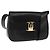 Borsa a Spalla Vala in Pelle Nera e Oro Auth BA9016 di Salvatore Ferragamo Nero D'oro