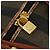 Pequin Borsa Boston in tela Pecan FENDI Nera Marrone oro Auth 155477 Nero D'oro - vista 10
