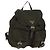 PRADA Backpack Nylon Khaki Silver Auth 157774 Silvery