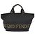 Borsa FENDI in nylon nero e argento autentica 160704 - vista 13