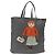 PRADA Tote Bag aus grauem Nylon mit silberner Authentizität bs32079 Braun
