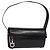 Borsa a Spalla Salvatore Ferragamo Gancini Smalto Nero Argento Auth 160684