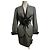 Completo con gonna Thierry Mugler nero in lana e velluto