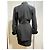 Completo con gonna Thierry Mugler nero in lana e velluto - vista 6