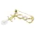 Spilla Trasparente e Dorata Chanel D'oro - vista 3