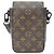 Portafoglio verticale indossabile S-Lock Monogram Macassar di Louis Vuitton Marrone Nero - vista 2
