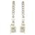 Orecchini a perno Chanel AB8470 Bianco D'oro