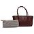 Executive Chanel Rosso Piccola Borsa in Pelle di Vitello Esecutiva Cerf Bordò - vista 12