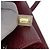 Executive Chanel Rosso Piccola Borsa in Pelle di Vitello Esecutiva Cerf Bordò - vista 6