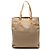 Borsa tote in tela Zucchino marrone Fendi Beige