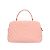 Borsa da bowling in pelle rosa Chanel usata - vista 3
