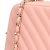 Borsa da bowling in pelle rosa Chanel usata - vista 9
