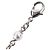 Collar de perlas con marca Coco de strass de Chanel Plata Blanco - vista 11