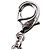 Collar de perlas con marca Coco de strass de Chanel Plata Blanco - vista 12