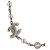 Collar de perlas con marca Coco de strass de Chanel Plata Blanco - vista 7