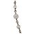 Collar de perlas con marca Coco de strass de Chanel Plata Blanco - vista 9